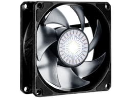 Cooler Master SickleFlow 80 V2 All-Black Square Frame Fan with Air Balance Curve Blade Design, Sealed Bearing, PWM Control for Computer Case & Air...