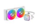 SAMA L50 240mm Liquid CPU Cooler AIO Cooler with ARGB Infinity Mirror Effect - 2x120mm ARGB Light Sync with Motherboard PWM 28mm Fans Low-Noise for...