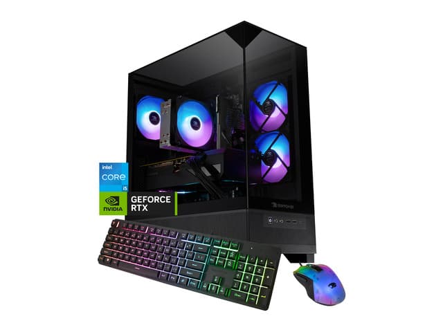 iBUYPOWER Element SE Gaming PC Desktop Computer Intel Core i5 14400F CPU, NVIDIA GeForce RTX 5060 8GB GPU, 16GB DDR5 RGB RAM, 1TB NVMe SSD, Windows...