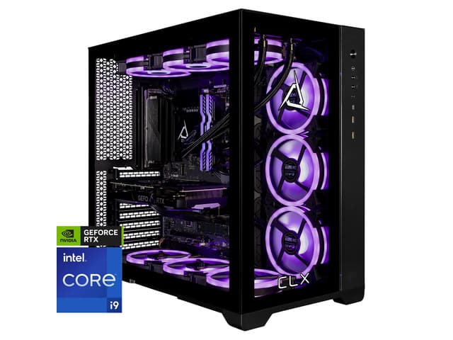 CLX SET Gaming Desktop - Liquid Cooled Intel i9 13900KF 3.0GHz 24-Core Processor, 64GB DDR5-5600 Memory, GeForce RTX 4070 12GB GDDR6X Graphics, 2TB...