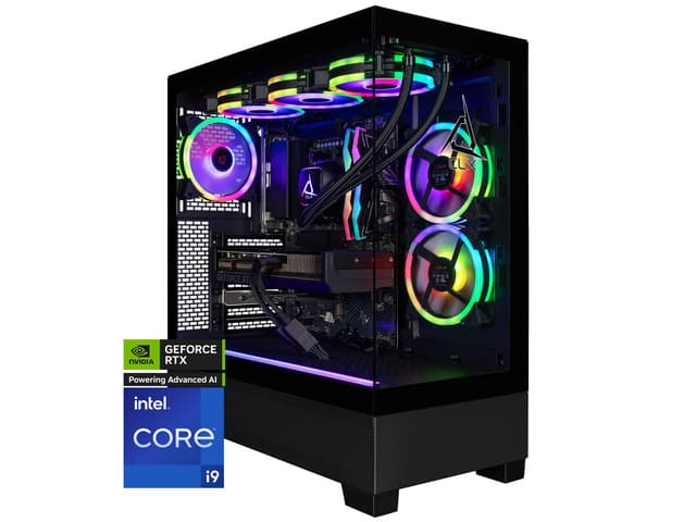 CLX SET Gaming Desktop - Intel Core i9 14900KF 3.2GHz 24-Core Processor, 64GB DDR5 Memory, GeForce RTX 5080 16GB GDDR7 Graphics, 2TB NVMe M.2 SSD,...