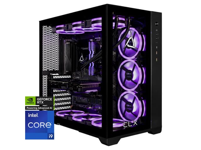 CLX SET Gaming Desktop - Intel Core i9 14900KF 3.2GHz 24-Core Processor, 64GB DDR5 Memory, GeForce RTX 5070 12GB GDDR7 Graphics, 2TB NVMe M.2 SSD,...