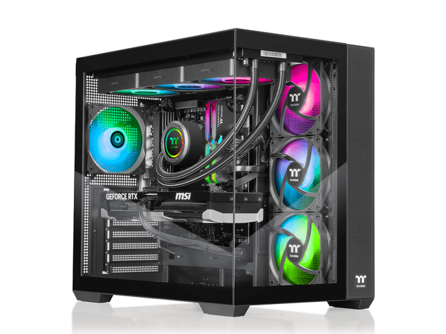 Thermaltake Gaming Desktop PC V38B-B850-580-LCS AMD Ryzen 7 9800X3D 32GB DDR5 1TB SSD GeForce RTX 5080 Windows 11 Home