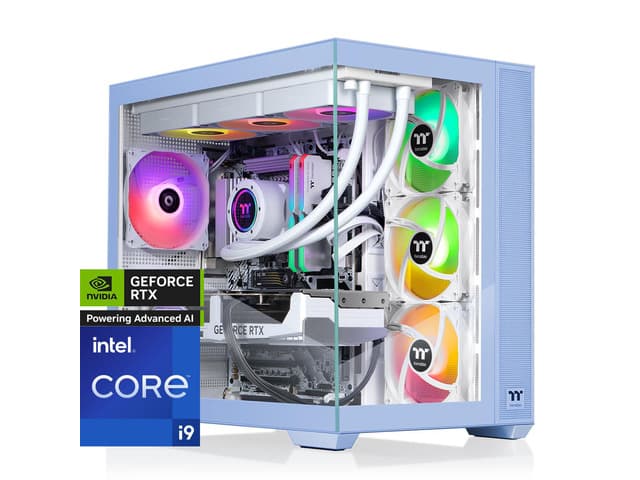 Thermaltake LCGS View i1470TH-380 Gaming Desktop (Intel Core i9-14900KF, ToughRam 32GB DDR5 6400MT/s RGB Memory, NVIDIA GeForce RTX 5070 Ti, 2TB...