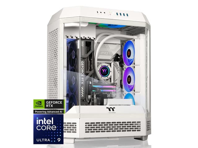 Thermaltake Reactor u2880S Gaming Desktop (Intel Core Ultra 9 285K, ToughRam 32GB DDR5 6400MT/s RGB Memory, NVIDIA GeForce RTX 5080, 2TB NVMe M.2,...