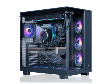Thermaltake LCGS View 9080-380XL Gaming Desktop (AMD Ryzen 9 9900X3D, ToughRam 32GB DDR5 6000MT/s RGB Memory, NVIDIA GeForce RTX 5080, 2TB NVMe...