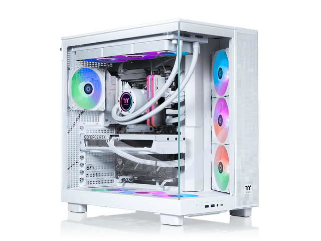 Thermaltake LCGS View 9580S-380XL Gaming Desktop (AMD Ryzen 9 9950X3D, ToughRam 32GB DDR5 6000MT/s RGB Memory, NVIDIA GeForce RTX 5080, 2TB NVMe...