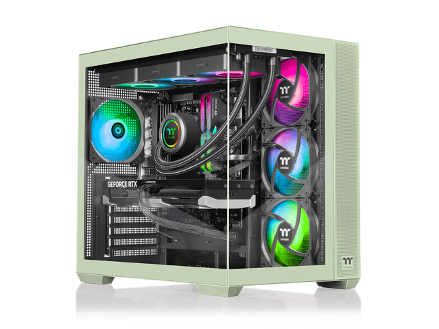 Thermaltake LCGS View 9870M-380 Gaming Desktop (AMD Ryzen 7 9800X3D, ToughRam 32GB DDR5 6000MT/s RGB Memory, NVIDIA GeForce RTX 5070, 2TB NVMe M.2,...