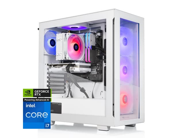 Thermaltake LCGS View 1460TS-350 Gaming Desktop (Intel Core i7-14700F, 32GB 6000MT/s DDR5 RGB Memory, NVIDIA GeForce RTX 5060 Ti, 1TB NVMe M.2,...