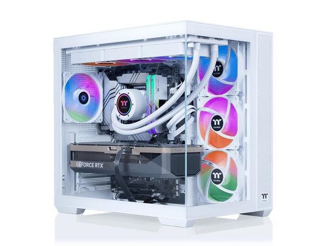 Thermaltake LCGS View 9870S-380 Gaming Desktop (AMD Ryzen 7 9800X3D, ToughRam 32GB DDR5 6000MT/s RGB Memory, NVIDIA GeForce RTX 5070, 2TB NVMe M.2,...