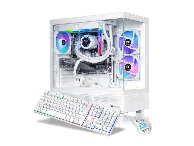 Thermaltake Gaming Desktop PC V27S-B85K-56T-LCS AMD Ryzen 7 7800X3D 32GB DDR5 1TB NVMe SSD GeForce RTX 5060 Ti Windows 11 Home