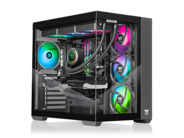 Thermaltake LCGS NE 9880-V380B Gaming Desktop (AMD Ryzen 7 9800X3D, NVIDIA GeForce RTX 5080, 32GB DDR5 6000MT/s Memory, 2TB NVMe M.2, 1000W PSU,...