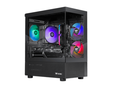 Thermaltake LCGS NE 9696X-V170B Gaming Desktop (AMD Ryzen 5 9600X, AMD Radeon RX 9060 XT 16GB, 16GB DDR5 6000MT/s Memory, 1TB NVMe M.2, 650W PSU,...