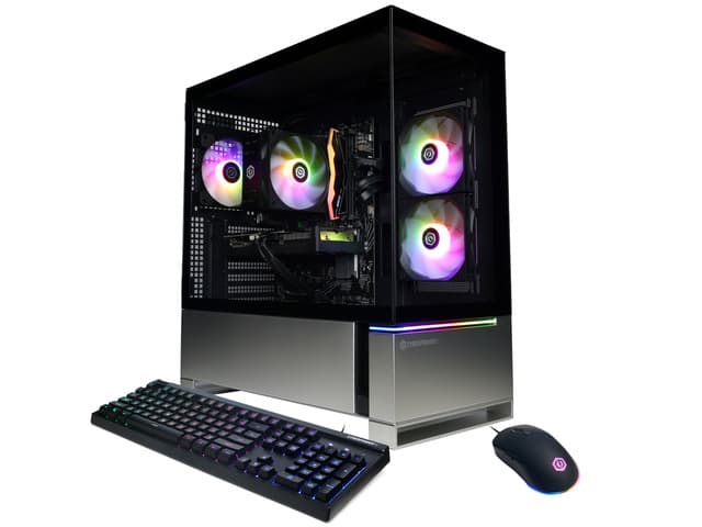 CyberPowerPC Gamer Master Gaming PC, AMD Ryzen 5 8400F, NVIDIA GeForce RTX 5050 8GB, 16GB DDR5 6000, 1TB NVMe SSD, 850W, RGB Gaming Keyboard/Mouse,...