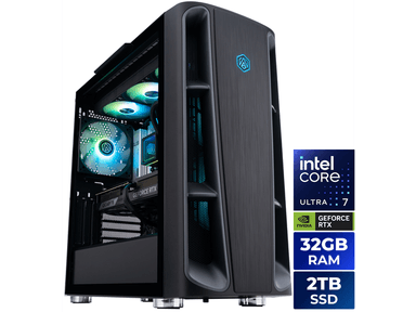 ABS Kaze II Aqua Prebuilt Gaming PC - Windows 11 - Intel Core Ultra 7 270K Plus - GeForce RTX 5070 Ti 16GB - DLSS 4 - 32GB DDR5 - 2TB NVMe SSD