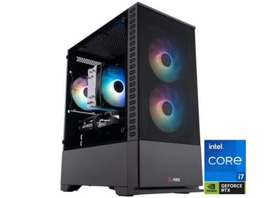ABS Cyclone Aqua Prebuilt Gaming PC - Windows 11 - Intel Core i7-14700F - GeForce RTX 5060 8GB - DLSS 4 - 32GB DDR5 - 1TB NVMe SSD