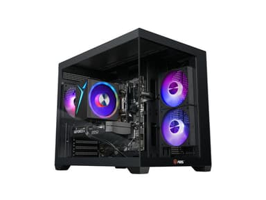 ABS Flux II Aqua Prebuilt Gaming PC - Windows 11 - Intel Core i5-14400F - GeForce RTX 5060 Ti 8GB - DLSS 4 - 16GB DDR4 - 1TB NVMe SSD