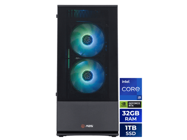 ABS Cyclone Aqua Prebuilt Gaming PC - Windows 11 - Intel Core i9-14900KF - GeForce RTX 5070 12GB - 32GB DDR4 3200 - 1TB M.2 SSD