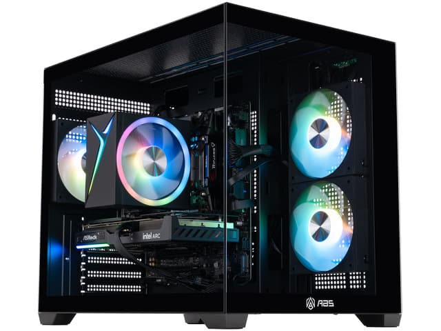 ABS Flux II Aqua Gaming PC - Intel Core 5 120 - Arc B580 - 16GB DDR4 3200 - 1TB SSD