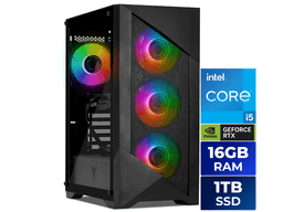 Yeyian Gaming Desktop PC YPI-ED44F0B-5601N Intel Core i5-14400F 16GB DDR5 1TB NVMe SSD GeForce RTX 5060 Windows 11 Home