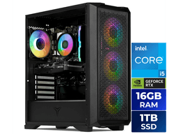 Yeyian Gaming Desktop PC Vault 44F0B-550P1N Intel Core i5-14400F 16GB DDR5 1TB NVMe SSD GeForce RTX 5050 Windows 11 Home