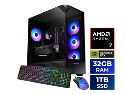 iBUYPOWER Gaming Desktop PC AMD Ryzen 7 7800X3D 32GB DDR5 1TB SSD GeForce RTX 5060 Ti 16GB Windows 11 Home