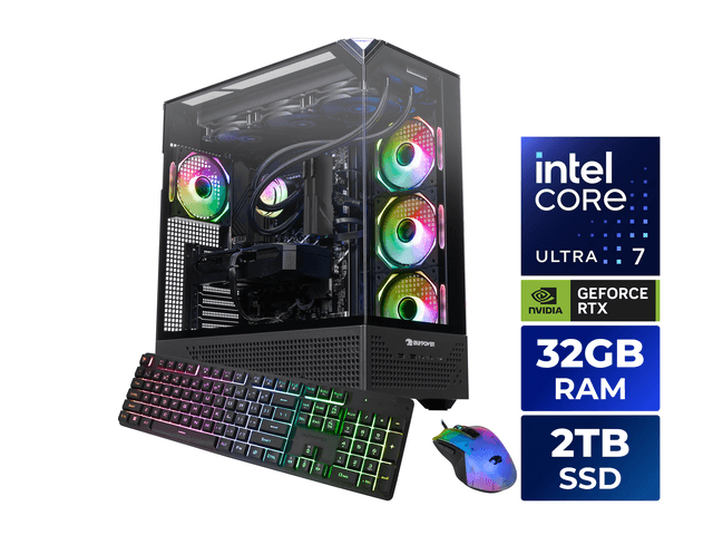 iBUYPOWER Gaming Desktop PC Intel Core Ultra 7 270K Plus 32GB DDR5 2TB SSD GeForce RTX 5080