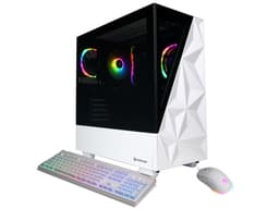 CyberPowerPC Gamer Master Gaming Desktop Computer, AMD Ryzen 7 9700X 3.8GHz, 16GB RAM, 1TB SSD, NVIDIA GeForce RTX 5060 Ti 8GB, Windows 11 Home, White