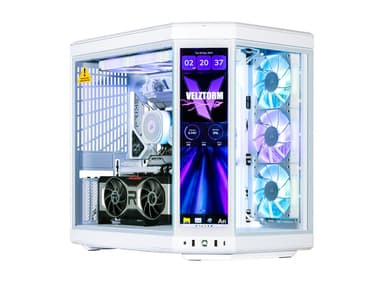 Velztorm LCD Praetix Custom Built Gaming Desktop PC (Intel i9-14900K, Radeon RX 7900 XT, 32GB DDR5, 2TB PCIe SSD, RGB Fans, 360mm AIO, 1000W PSU,...