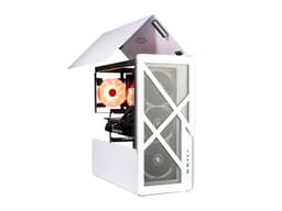 Velztorm White Addux Open-Air Design Custom Gaming Desktop Liquid-Cooled (AMD Ryzen 9-5900X 12-Core, RTX 3070 8GB, 16GB DDR4, 2TB PCIe SSD, 360mm...