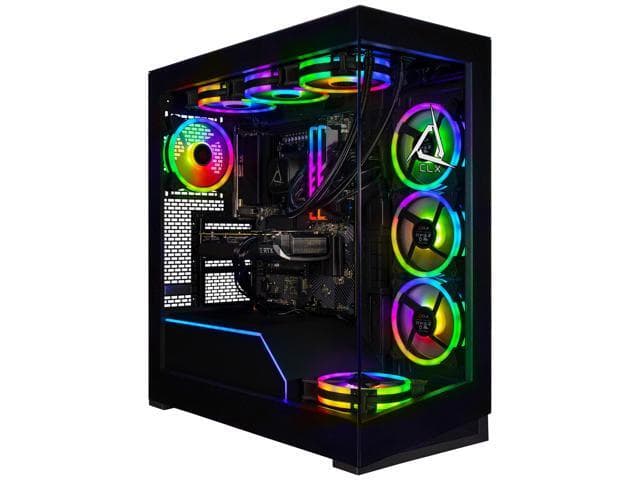 CLX Horus Gaming Desktop - AMD Ryzen 9 9950X 4.3GHz 16-Core Processor, 96GB DDR5 Memory, GeForce RTX 5080 16GB GDDR7 Graphics, 2TB NVMe M.2 SSD,...