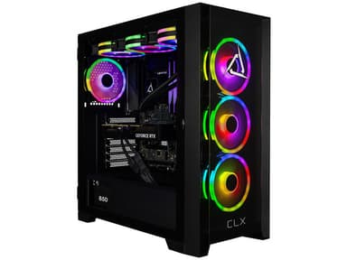 CLX SET Gaming Desktop - Intel Core Ultra 9 285K 3.7GHz 24-Core Processor, 64GB DDR5 Memory, RTX 5090 32GB GDDR7 Graphics, 2TB NVMe M.2 SSD, 4TB...