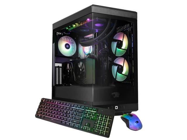 iBUYPOWER Y40 Gaming PC Desktop Computer AMD Ryzen 7 9800X3D CPU, NVIDIA GeForce RTX 5070 12GB GPU, 32GB DDR5 RAM, 1TB NVMe SSD, Windows 11 Home,...