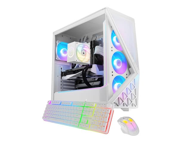 iBUYPOWER Slate Gaming PC Desktop Computer Intel Core Ultra 7 265F CPU, NVIDIA GeForce RTX 5060Ti 8GB GPU, 32GB DDR5 RAM, 2TB NVMe SSD, Windows 11...