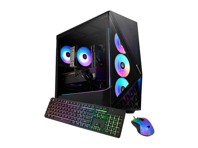 iBUYPOWER Slate Gaming PC Desktop Computer Intel Core i7 14700F CPU, NVIDIA GeForce RTX 5060 8GB GPU, 16GB RAM Memory, 1TB NVMe SSD, Windows 11...