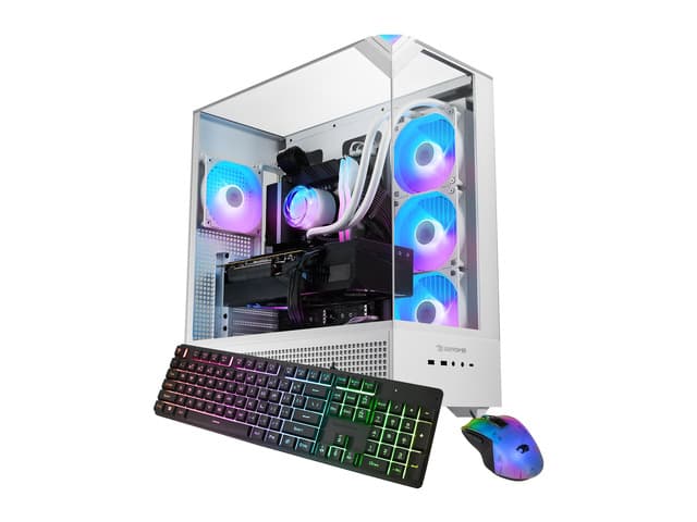 iBUYPOWER Element Gaming PC Desktop Computer AMD Ryzen 7 7800X3D CPU, AMD Radeon RX 9070XT 16GB GPU, 32GB DDR5 RGB RAM, 2TB NVMe SSD, Windows 11...