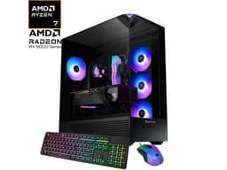 iBUYPOWER Element Gaming PC Desktop Computer AMD Ryzen 7 7800X3D CPU, AMD Radeon RX 9070XT 16GB GPU, 32GB DDR5 RGB RAM, 1TB NVMe SSD, Windows 11...