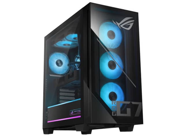 ASUS ROG GM700 58L AMD Ryzen 7 8700F 4.1 GHz up to 5.0 GHz 32GB DDR5 1TB SSD NVIDIA GeForce RTX 5060 Windows 11 Home Gaming Desktop, Black -...