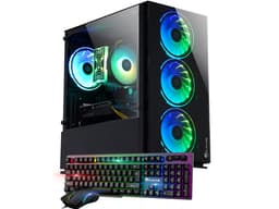HAJAAN Gaming PC Desktop Tower - AMD Ryzen 7 5700X, RTX 3050 6GB GDDR6, 32GB DDR4 RAM, 2TB NVMe M.2 SSD, Windows 11 Pro, WiFi - Black