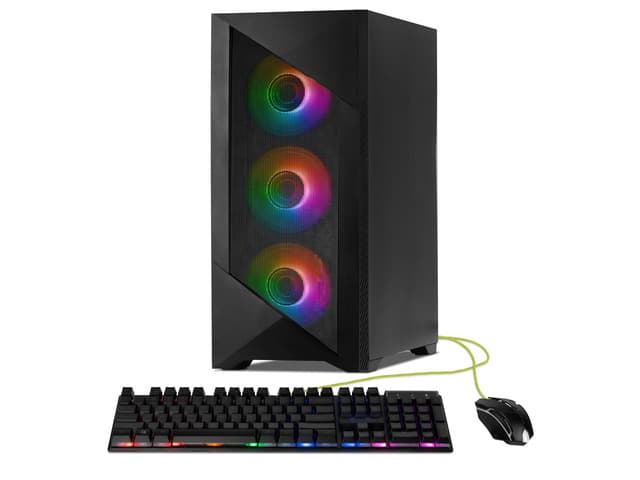 YEYIAN Gaming PC. Core i5 14400F, RTX 5060 8GB GDDR7, 1TB NVMe, 16GB DDR5, 650W 80+ Gold, Windows 11 Home. Model YPI-ED44F0B-5601U