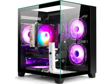 ZHICGCP Gaming Desktop PC, Ryzen 7 5700X, RTX 3050 8GB,512GB SSD, 16GB DDR4, Black, Windows 11