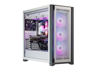 Velztorm White Aciex Custom Built Gaming Desktop PC (Intel i9-14900K, GeForce RTX 5060, 32GB DDR5, 1TB PCIe SSD, RGB Fans, 360mm AIO, 1000W PSU,...