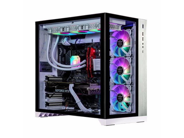 Velztorm Lux Lyte Custom Built Gaming Desktop PC (AMD Ryzen 9 - 5900X, GeForce RTX 5080, 32GB DDR4, 2TB PCIe SSD, 360mm AIO, 1000W PSU, WiFi 5,...