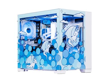 Velztorm Frosty Dragon Custom Built Gaming Desktop PC (AMD Ryzen 7 5700X, GeForce RTX 5070 Ti, 32GB DDR4, 2TB PCIe SSD, RGB Fans, 240mm AIO, 850W...