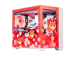 Velztorm Cinnamon Fox Custom Built Gaming Desktop PC (AMD Ryzen 7 5700X, GeForce RTX 5060, 32GB DDR4, 2TB PCIe SSD, RGB Fans, 240mm AIO, 850W PSU,...