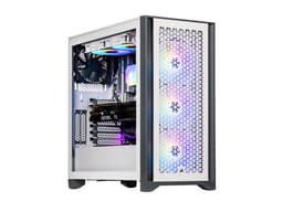 Velztorm White Armix Custom Built Gaming Desktop PC (AMD Ryzen 9 7900X, GeForce RTX 5060, 32GB DDR5, 2TB PCIe SSD, RGB Fans, 240mm AIO, 1000W PSU,...