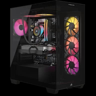 CORSAIR VENGEANCE a7500 Gaming PC: AMD Ryzen 9 9900X3D, GeForce RTX 5080, 32GB DDR5, 2TB M.2 SSD, Win11 Home