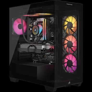 CORSAIR VENGEANCE i7500 Gaming PC: Intel Core i5-14600K, GeForce RTX 5060, 16GB DDR5, 1TB M.2 SSD, Win11 Home