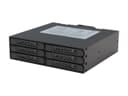 ICY DOCK Full Metal 6 x 2.5' SATA HDD & SSD HotSwap Backplane Cage Mobile Rack for 5.25' Drive Bay - ToughArmor MB996SP-6SB