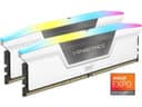 CORSAIR Vengeance RGB 32GB (2 x 16GB) 288-Pin PC RAM DDR5 5600 (PC5 44800) Desktop Memory Model CMH32GX5M2B5600C40W